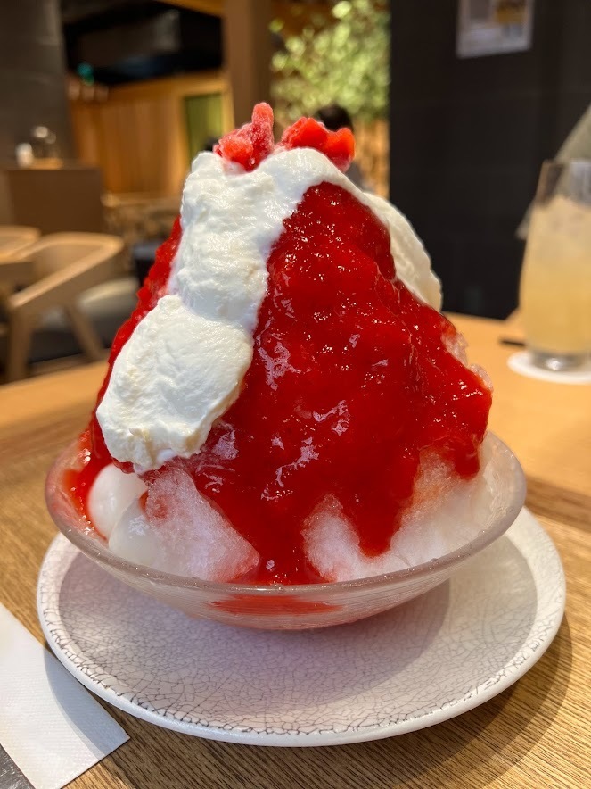 神田明神のいちごかき氷